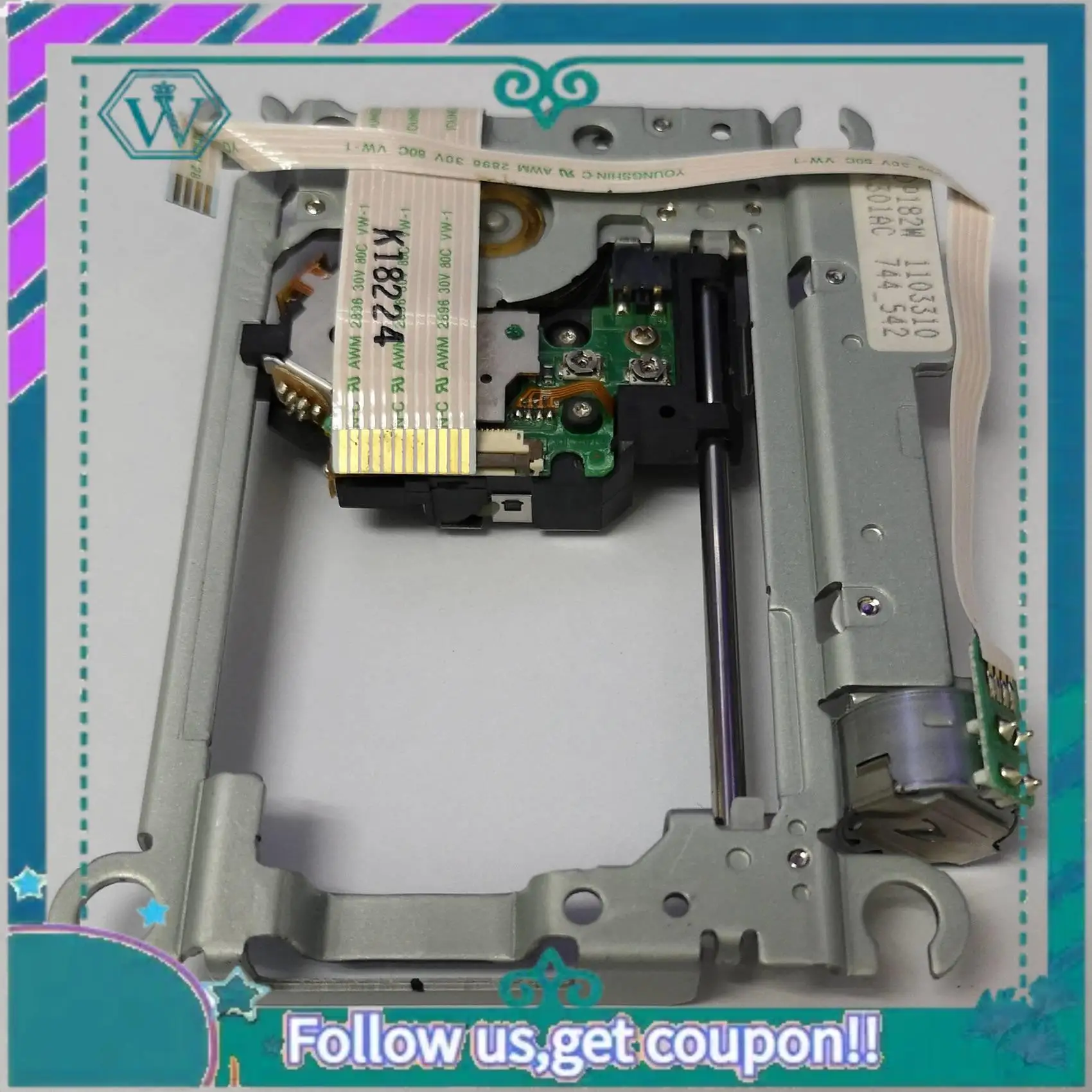 A75Q-TDP182W 79000 عدسة الليزر البديلة مع آلية سطح السفينة، عدسة الليزر لآلة الألعاب لـ PS2 Slim/Playstation 2 Optical