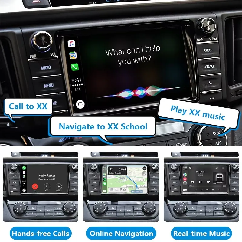 

Комплекты автоматической интеграции, беспроводная система Apple CarPlay Android, автонавигация и GPS, автоэлектроника для Toyota Car 2014-2018