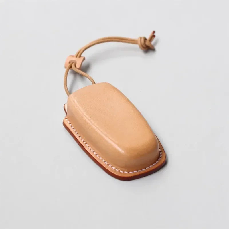 for HJKL for Audi A4 A5 A6 A8 Q5 Handmade Vegetable Tanned Leather Shaped Key Bag