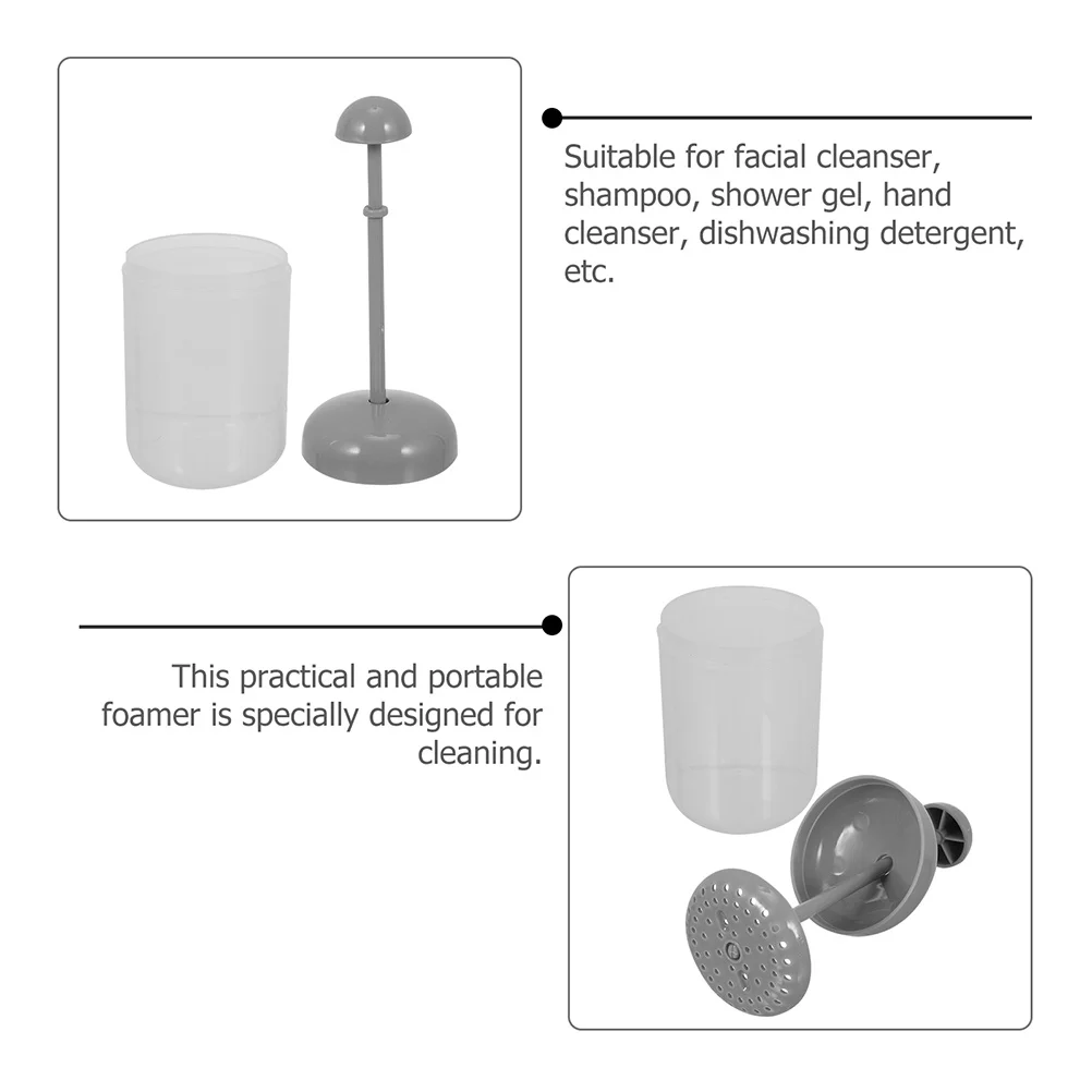 2 Stuks Draagbare Schuimende Cup Gezichtsreiniger Bubble Maker Gemakkelijk Druk Foamer Gezicht Wassen Tool Diepe Porie Reiniging Bubble Apparaat