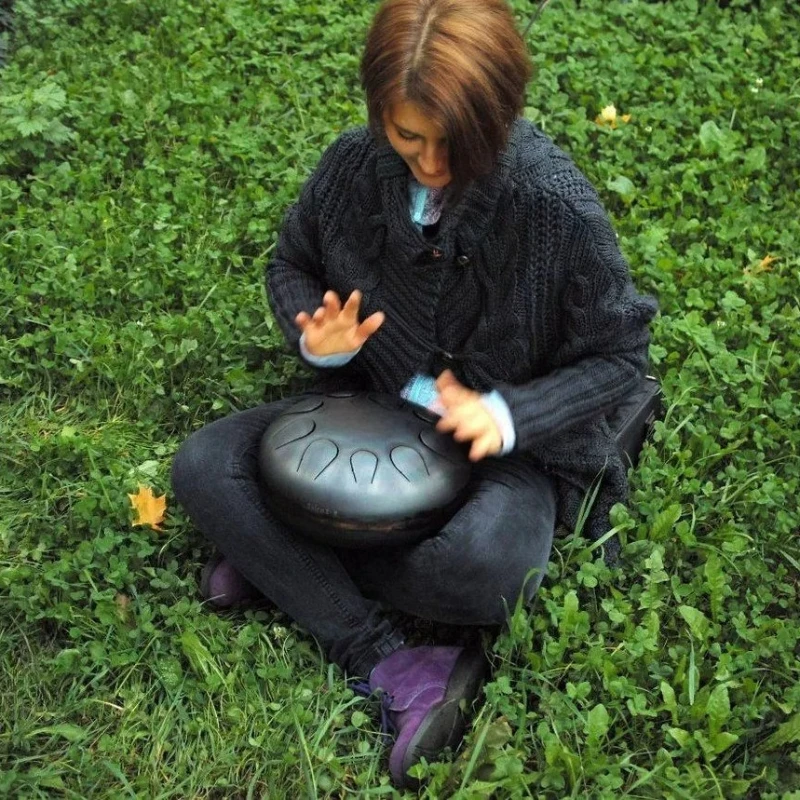 Steel tongue drum 11 notes, any scale, steel drum hand drum hand disc