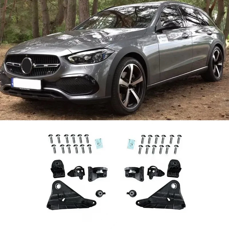 

1 пара комплектов кронштейнов для ремонта фар A 2068209700 A 2068209800 Для Mercedes-Benz C Class W206 2022-2024 фара с фиксированным когтем