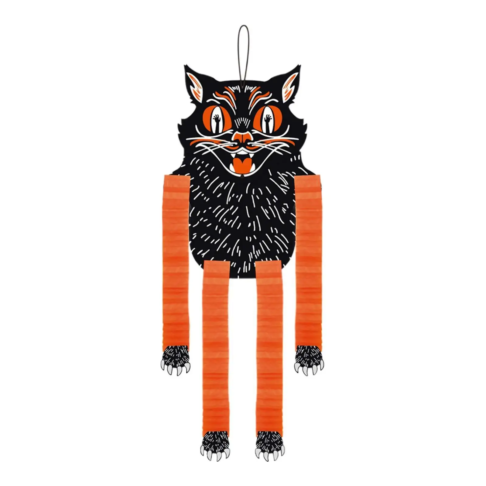 Halloween Hanging Decoration Black Cat Ornament for Door Wall Haunted House