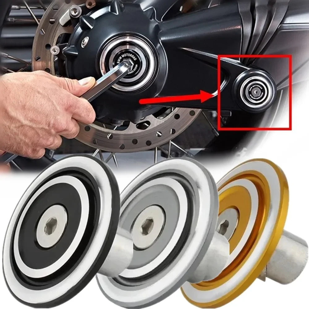 Motorcycle Rear Axle Nut Cover Slider Pad Spindle Hub Cap Protection Kit For RnineT R1200GS LC ADV R1250GS K1200 K1300