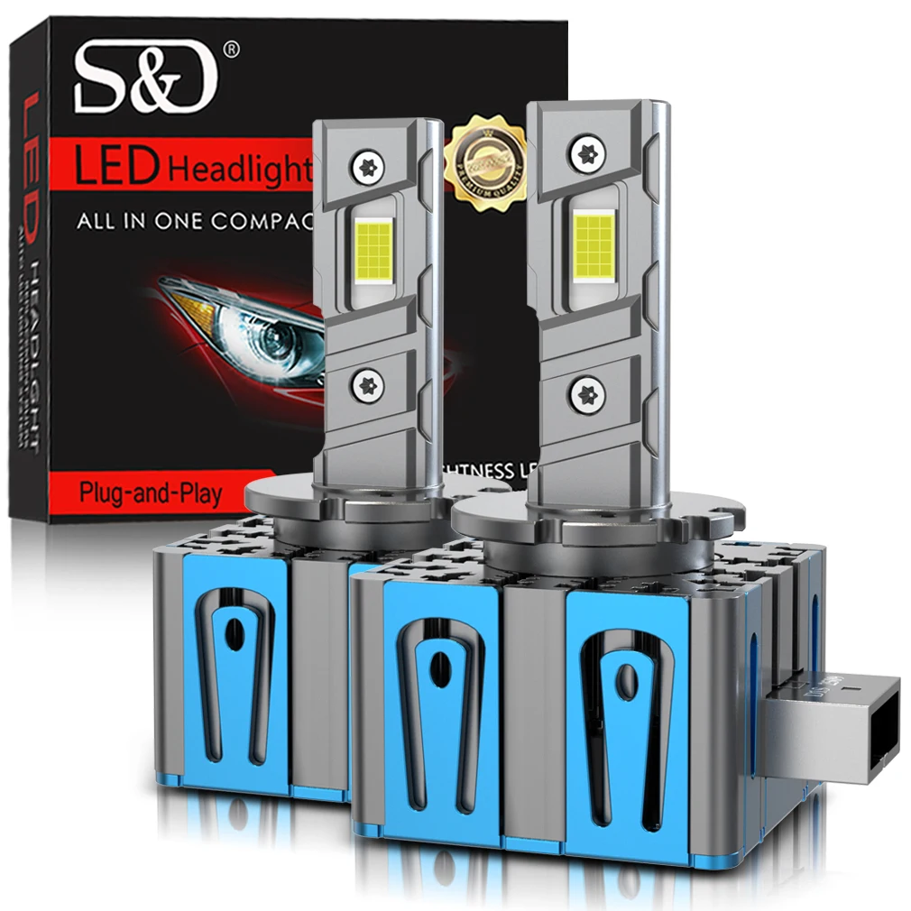 

30000LM D1S D3S Светодиодные автомобильные фары Лампы D2S D2R D4S D4R Canbus 6000K Лампы Автоматические светодиодные фонари Plug and Play Лампа для автомобильных фар