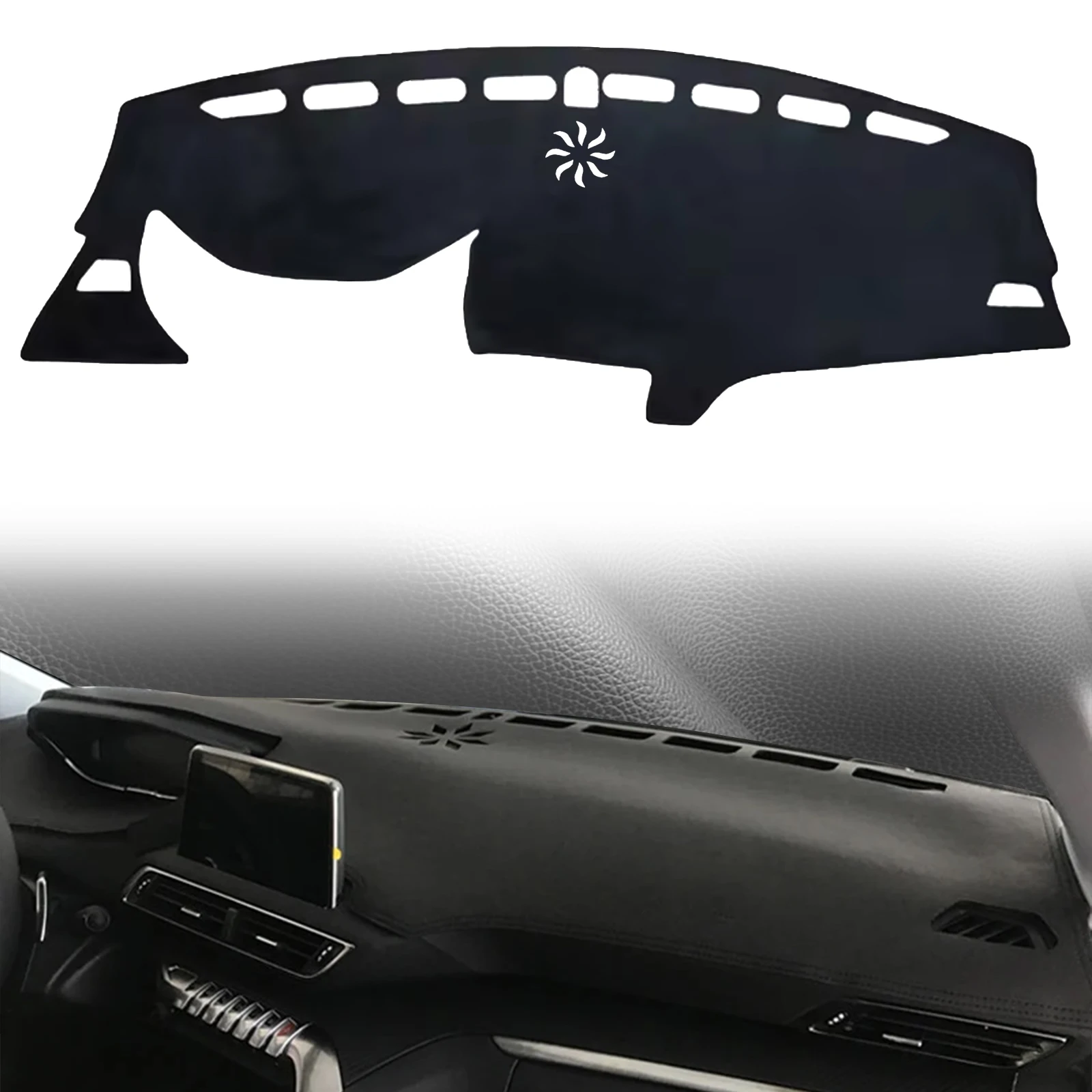 

fit for Peugeot 3008 5008 GT Hybrid 2023-2016 Car Dashmat Dashboard Cover Pad DashMat Sunshade Protective Carpet Accessories