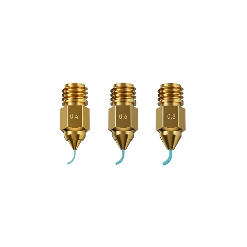 8 Pack Brass Nozzles for 3D Printer Extruder High Precision Wear Resistant Replacement Parts Compatible with Ender-5 Max