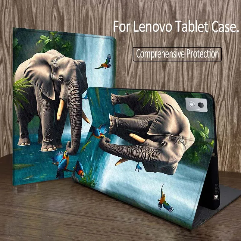 

African Elephant Dust Bath For Legion Xiaoxin Pad P12 Pro Y900 GT 2023 2025 12.1 12.7 14.5 inch Tablet Case