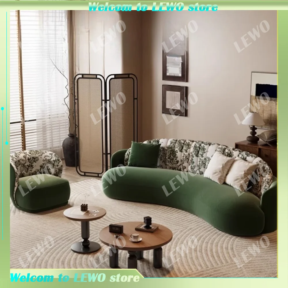 

Curved Couch Living Room Sofas 2 Seater Luxury Minimalist Sofas Designer Apartment Interior Woonkamer Banken Home Furniture
