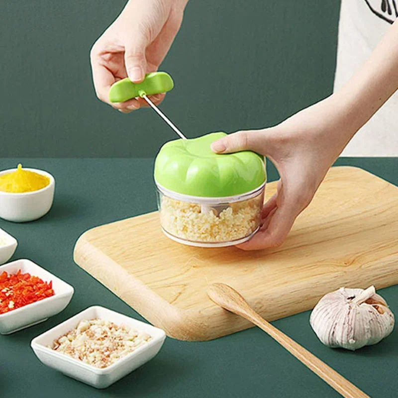 

Manual Garlic Press Multi-function Garlic Grinding Chopper Food Vegetables Cutter Meat Grinders Kitchen Seasoning Gadget Cooking