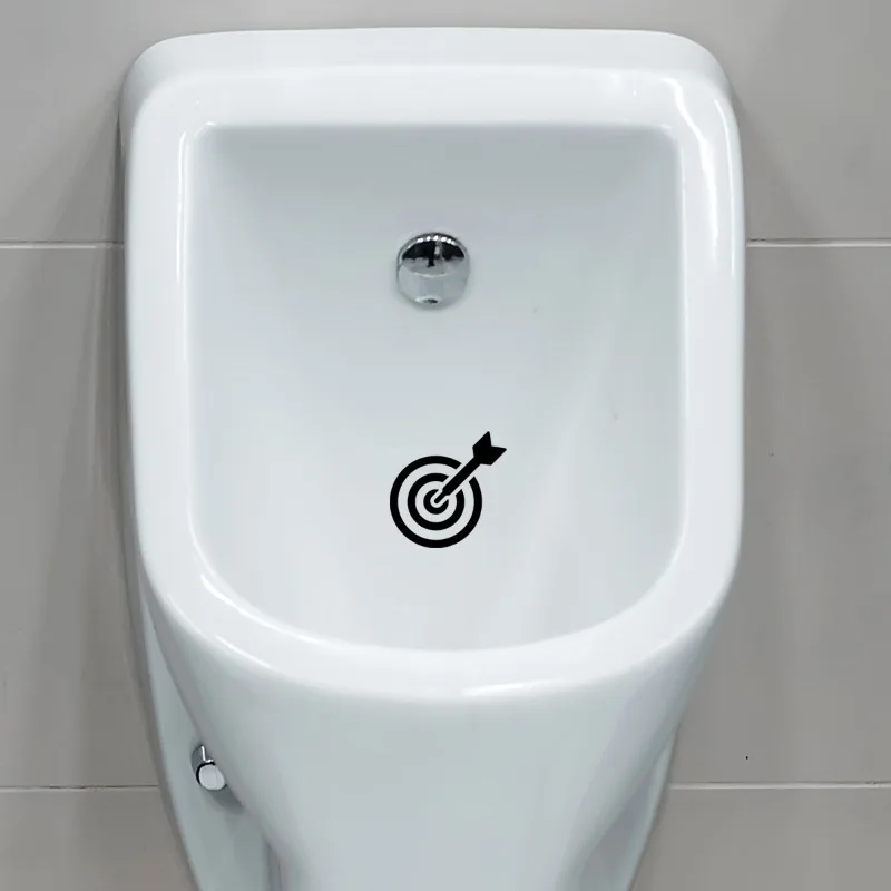 1PC Creative Hit the target toilet stickers home decoration wall decals mural art poster PVC diy sticker on the wall