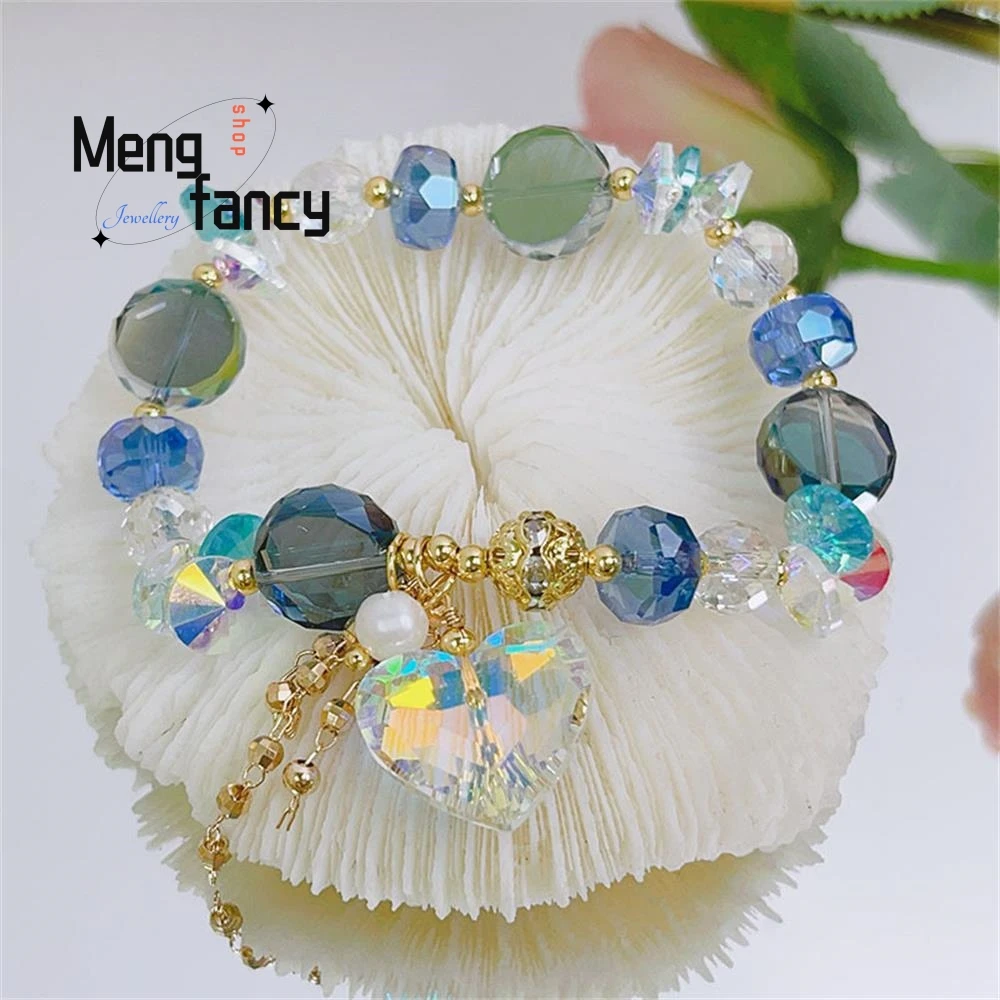 Super Flash Lovey Bracelet Female New Senshi Fairy Crystal Hand Ornaments Natural Exquisite Elegant Charm Luxury Quality Jewelry