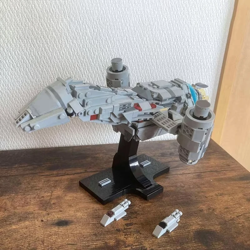 670PCS MOC beroemde film en televisie iconisch ruimteschip model assemblage bouwsteenspeelgoed kinderverjaardagscadeau