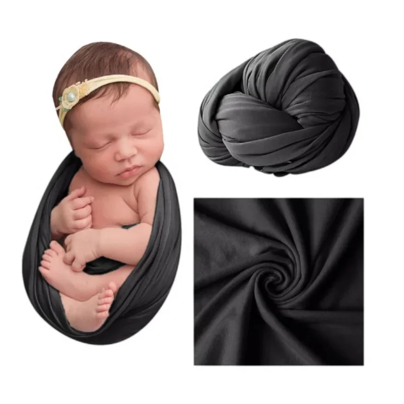 Angora Newborn Photography Wrap-Stretchy Layered Swaddle for Baby Photo Props.baby newborn items recién nacido niñoحديثي الولادة