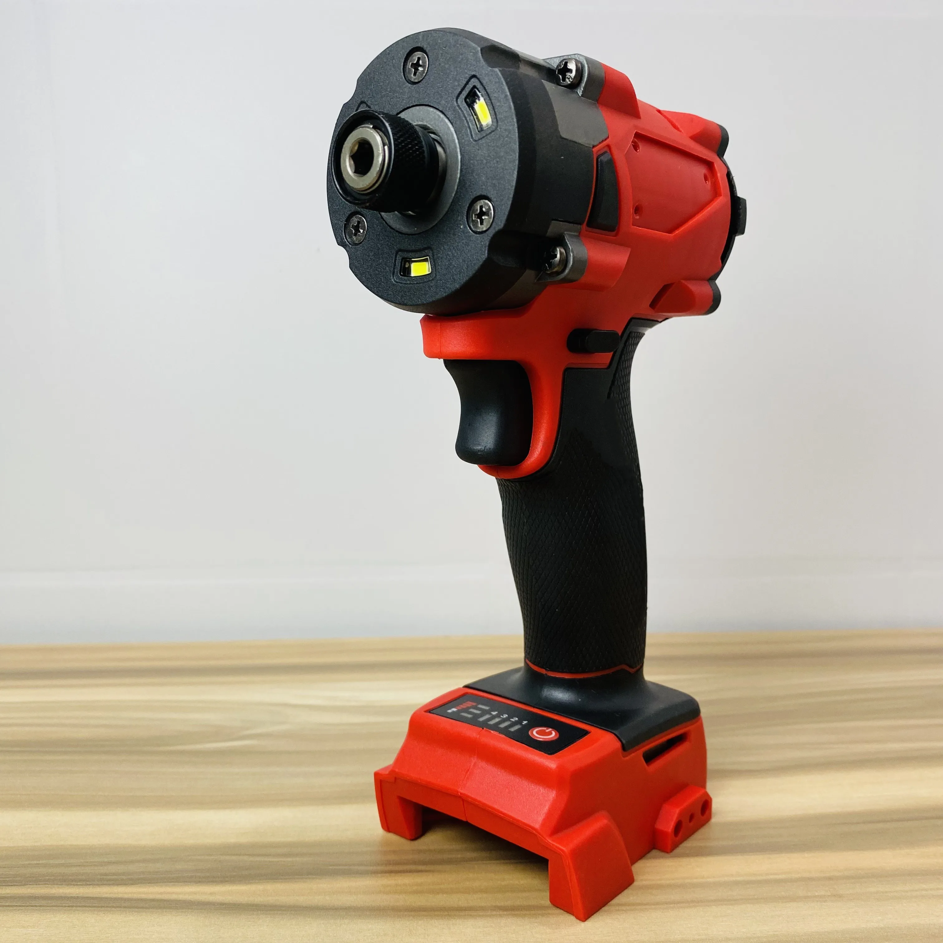 For Milwaukee Battery 18V High‑Torque Brushless Impact Driver, 5‑Speed 1/4 Inch Hex Cordless Electric Drill for Workshop Repair