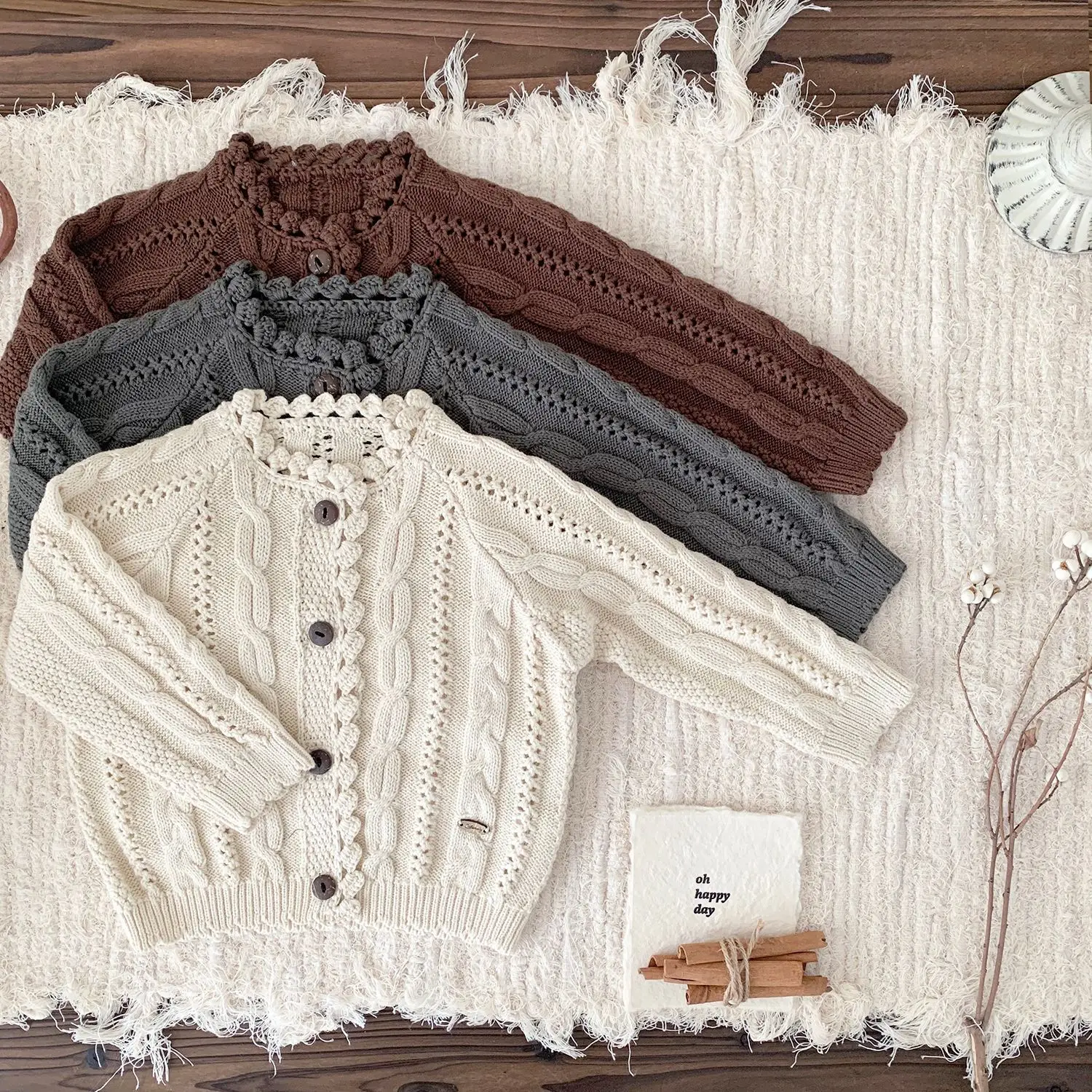 

Children's Clothing Autunn Winter Vintage Baby Girls Sweater Clothes Knitted Baby Girls Cardigan Coat Jacket Toddler Sweater Top
