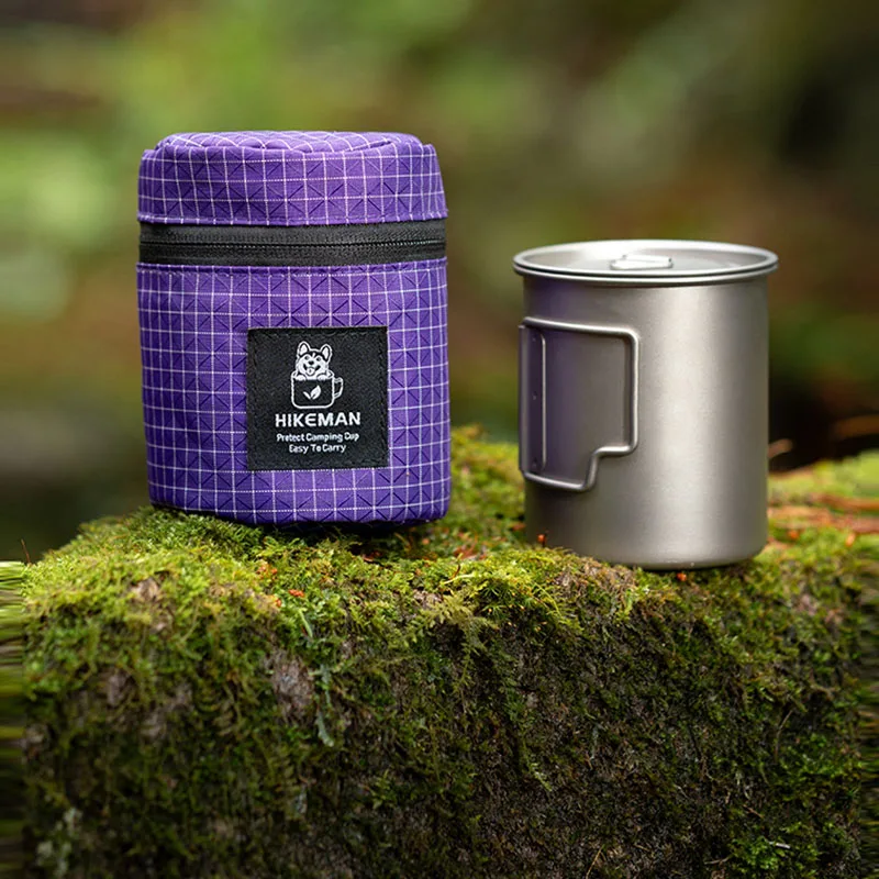 

4‌6g Titanium Cup Holder Bag - XPAC Functional Storage Organizer For Camping Gear, Tea Set, Lightweight Water Bottle Cover