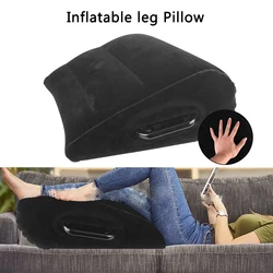 Cojín de cuña para rodilla, almohada de pie, almohada de elevación de pierna para viajes, Camping, dormir, almohada inflable de PVC