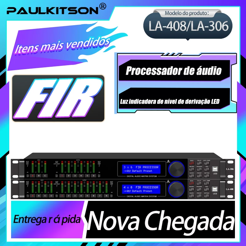 Paulkitson Digital Professional LA Series Audio Processor 64 Bits Dsp With FIR Speaker Stage Balancing Performance System