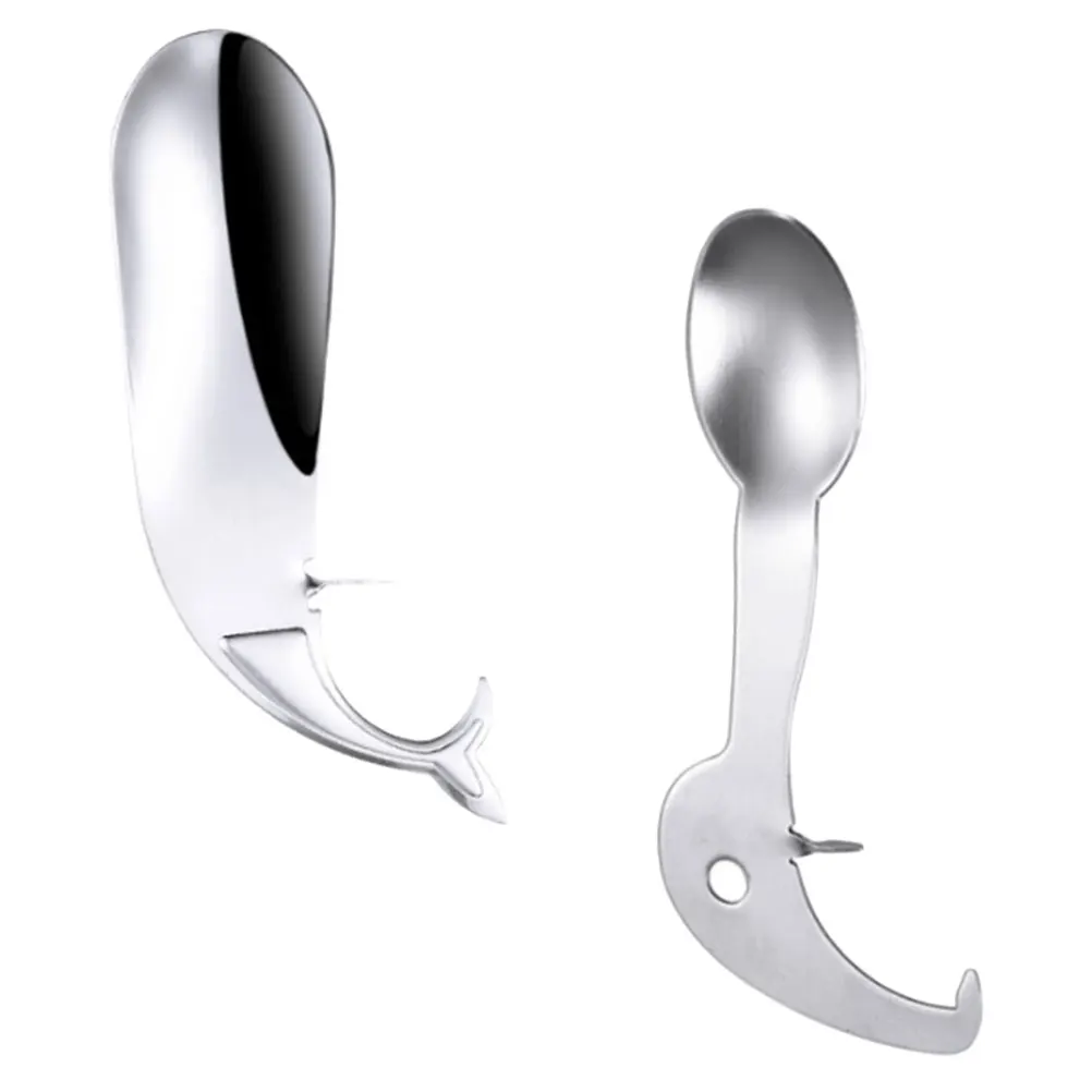 

2pcs PassionFruitOpener DolphinShapeStainlessSteel KitchenTool MultifunctionalGadgets Juicer FruitSpoon VeggieTool