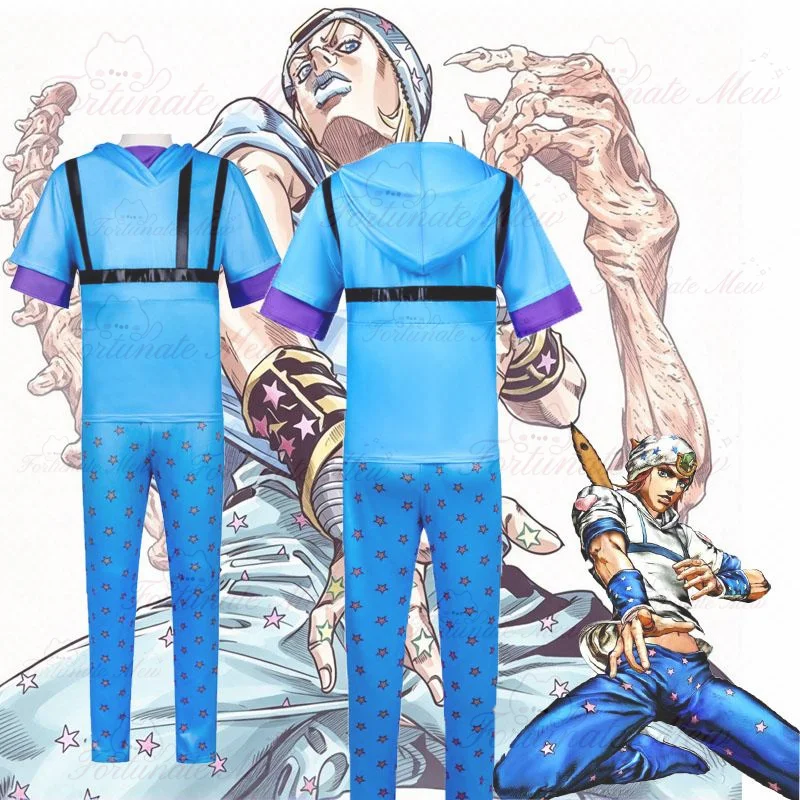 Johnny Cosplay Parte 7 SBR Speedwagon Cosplay Johnny Joestar Costume Cosplay