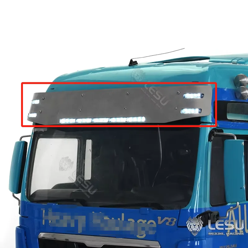 LESU 1/14 Tamiya simulation TGS truck remote control model toy cab visor light set S-1304