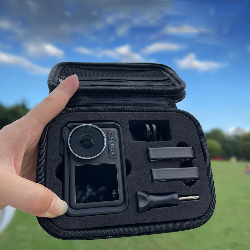 Mini Handbag For DJI Action 5 Pro Carrying Case Travel Bag Camera Accessories For DJI Osmo Action 4 3 Storage Bag Protective Box