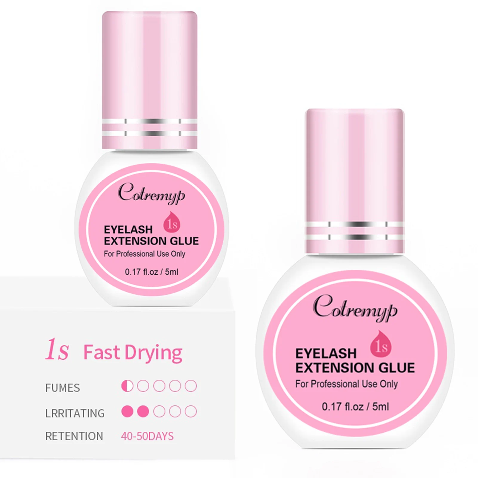 Pegamento para extensiones de pestañas, resistente al agua, de larga duración, para herramienta de maquillaje de salón de belleza para el hogar