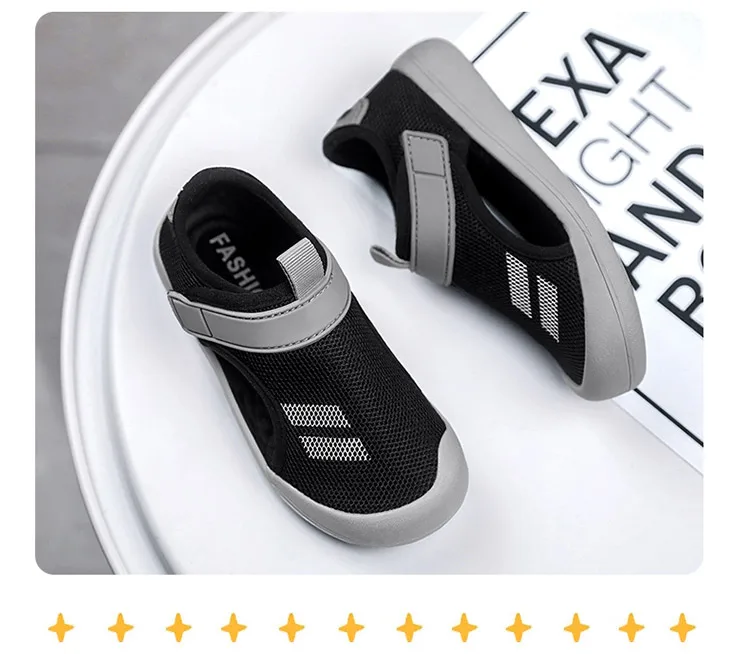 Kleinkind Baby Sommerschuhe Atmungsaktive Anti-Rutsch-Walking-Sneaker für Kinder Jungen Lässige Wanderschuhe Größe 23-36 – Detail 7