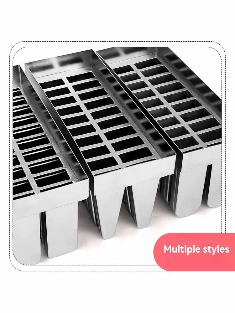 Molde de gelo pop moldes de picolé de aço inoxidável molde de sorvete diy vara moldes de picolé de aço inoxidável