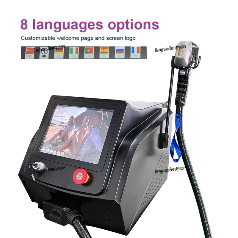 

Professional 4000W High Power 808nm Diode Laser Hair Remov Machine 3 wavelength Ice Titanium Painless Epilator For Salon