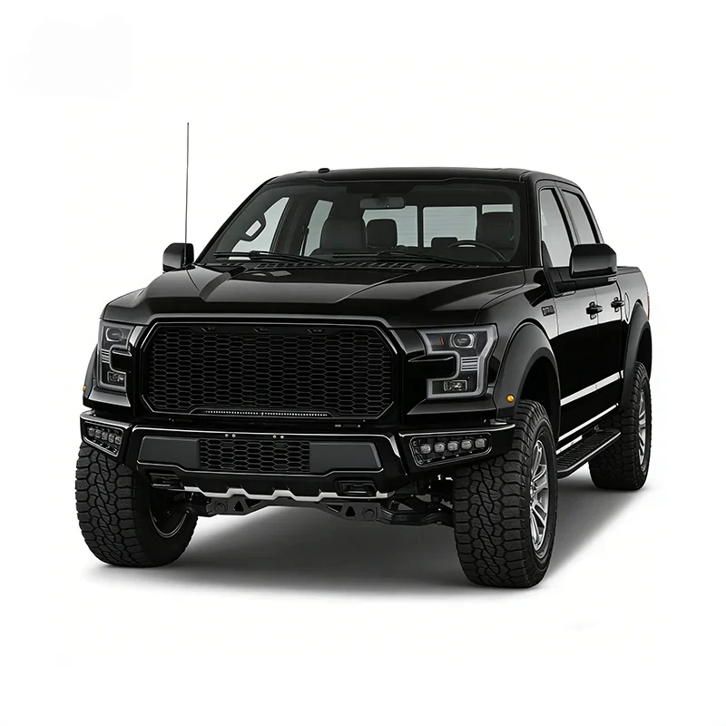 For Durable F150-Bumper Body Kit Accessories Powder Coated Rust Protection Steel Bumper with Lights  for F150 2021+