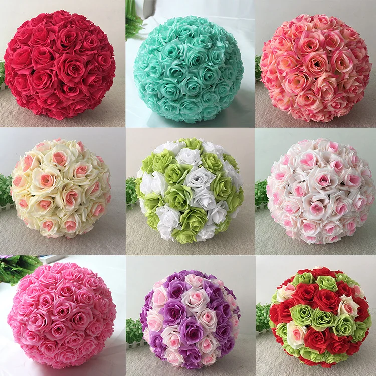 Artificial Flower Ball for Wedding Home Decoration DIY Craft Wreath Gift Valentine's Day Decor Fake Flowers ball