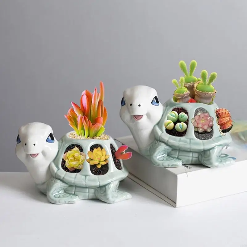 

Керамическая черепаха плантатор держателя хранилище ведра