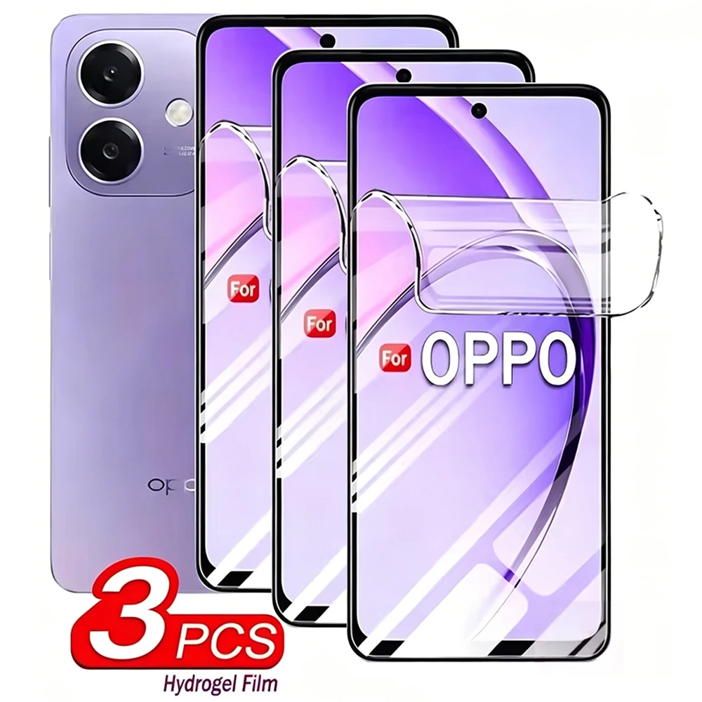 3Pcs Hydrogel Film For OPPO Reno14 F FS 5G For OPPO Reno14 HD Clear For OPPO Reno14 Pro Screen Protector Not Tempered Glass
