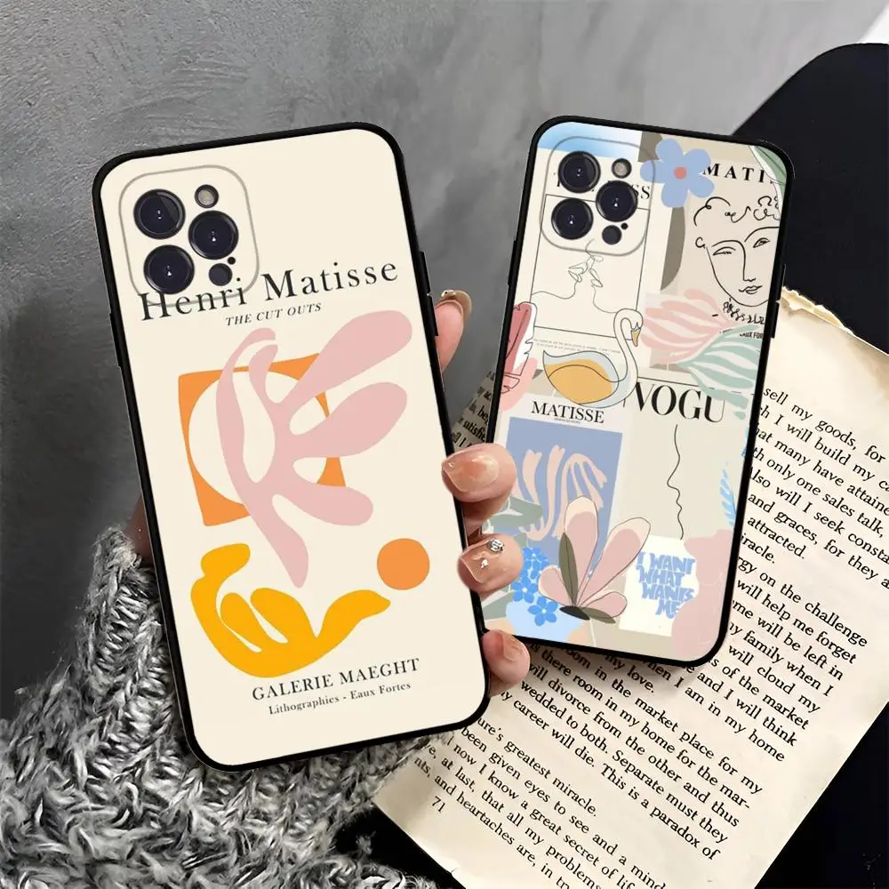 M-Matisse Art Phone Case For IPhone 15 14 13 12 Mini 11 Pro XS Max X XR SE 6 7 8 Plus Soft Silicone Cover