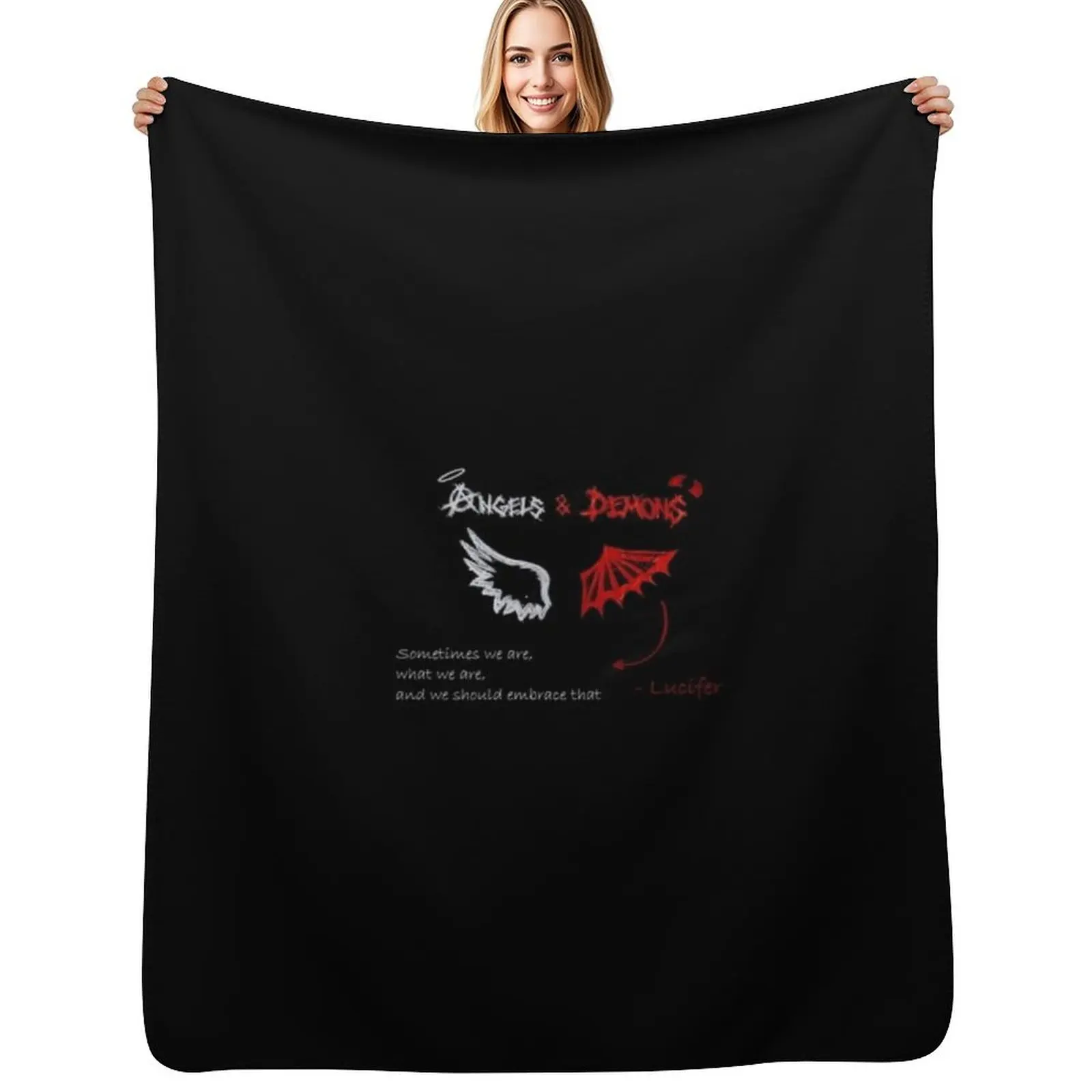 Lucifer Throw Blanket Portable Lightweight Blanket for Travel Camping