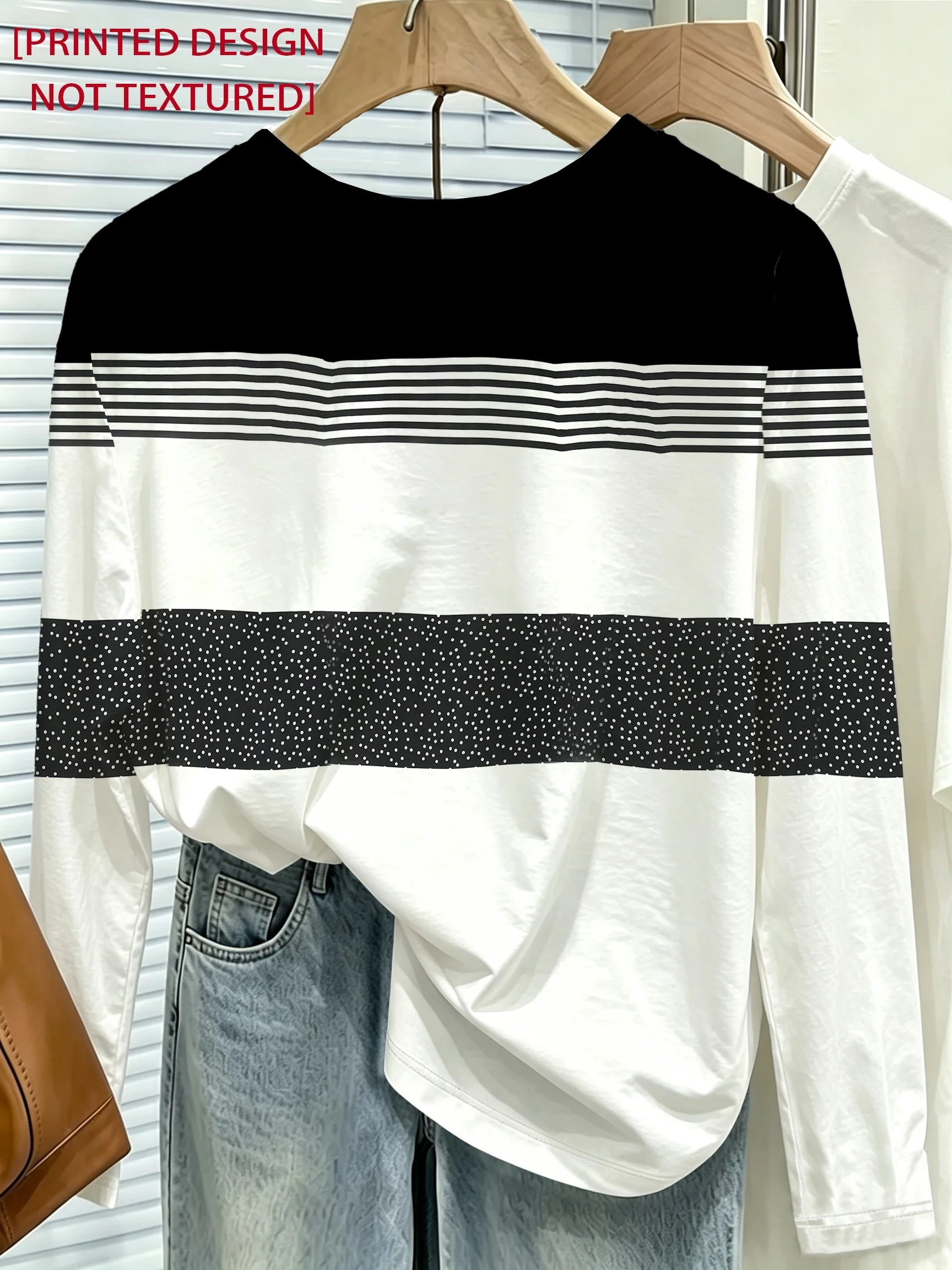 Kadın Tişörtü Çizgili Simli Ek - Winter Clothes incelemesi ve fiyatı