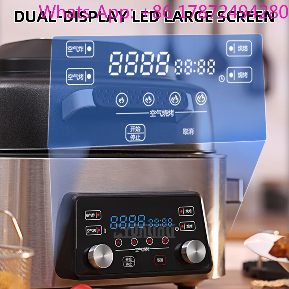 6L Capacity Air Fryer Multifunctional Frying Oven Integrated Fryer With Three-dimensional Surround Heating Freidoras De Aire