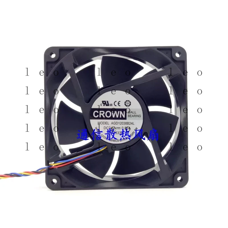 

1PCS CROWN AGD12038B24L DC24V 0.85A 4-wire Inverter Cooling Fan 12CM 12038