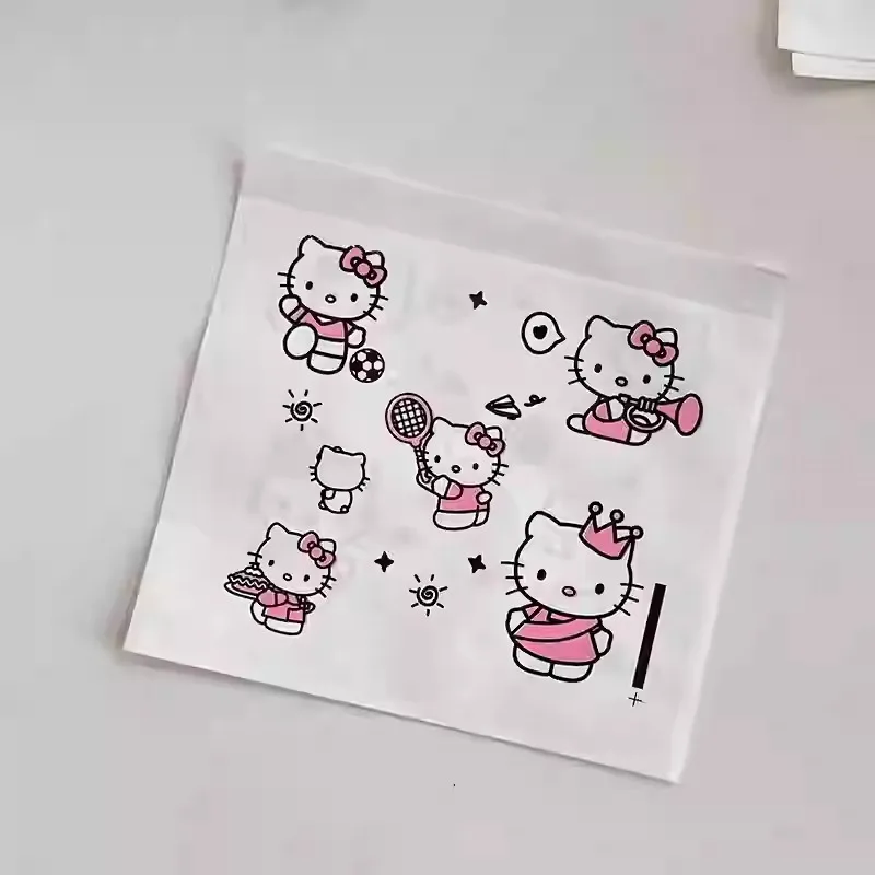 10pcs Hello Kitty Pochacco Anime Kraft Paper Bag Kawaii Sanrio Thickened Large Capacity Packaging Bag Storage Gift Pouch Party