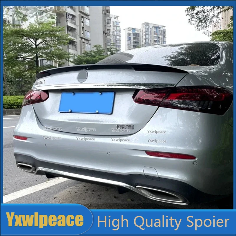 

For Mercedes Benz E-Class W213 Spoiler 2016-2021 E-class E200 E300 E320 E63 ABS Plastic Rear Trunk Lip Spoiler Car Styling