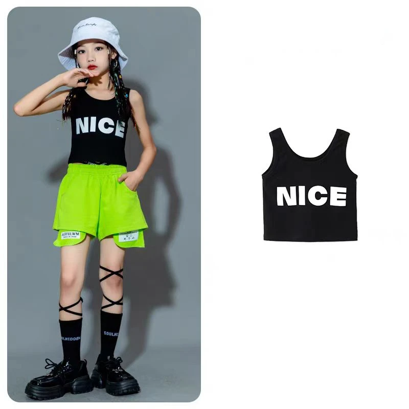 Summer Girls Tank Top Star Crop Tops For Kids Teenager Sleeveless Vest Letter Camisole 2-10Yrs Children\'s Clothes Fashion