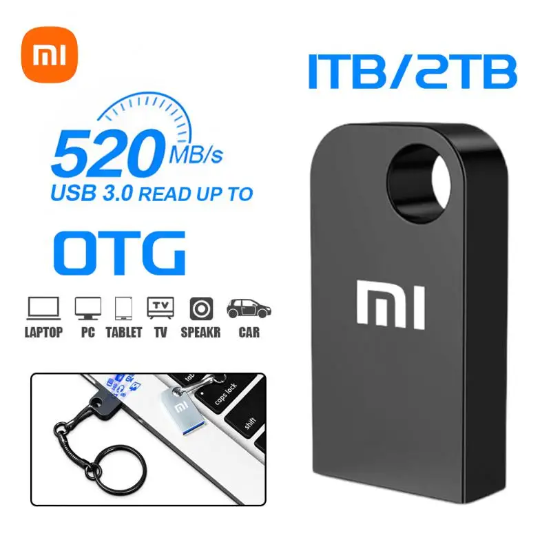 Xiaomi 2TB USB Fast 3.0 Pen Drive USB Flash Drives Mini Pendrive 1TB 512GB Cle USB Memory Stick U Disk For TV PC Computer Gaming