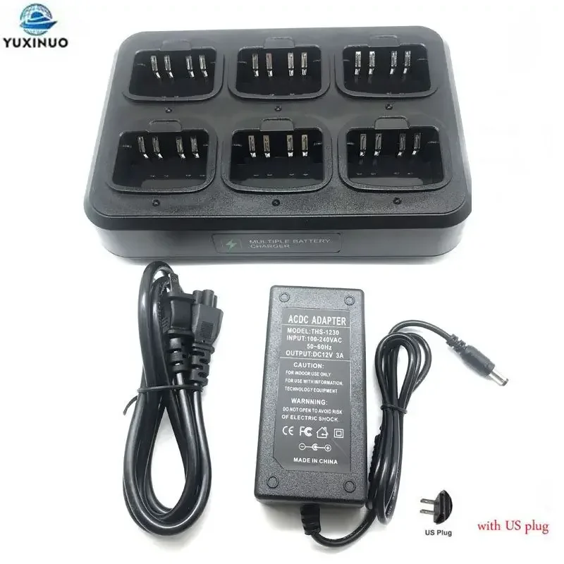 Meerdere 6-Way Snelle Batterij Oplader Voor Motorola XIR P8268 DP4400 DP4800 DP4801 DEP550 DEP570 DP2000 DP2400 DP2600 Radio