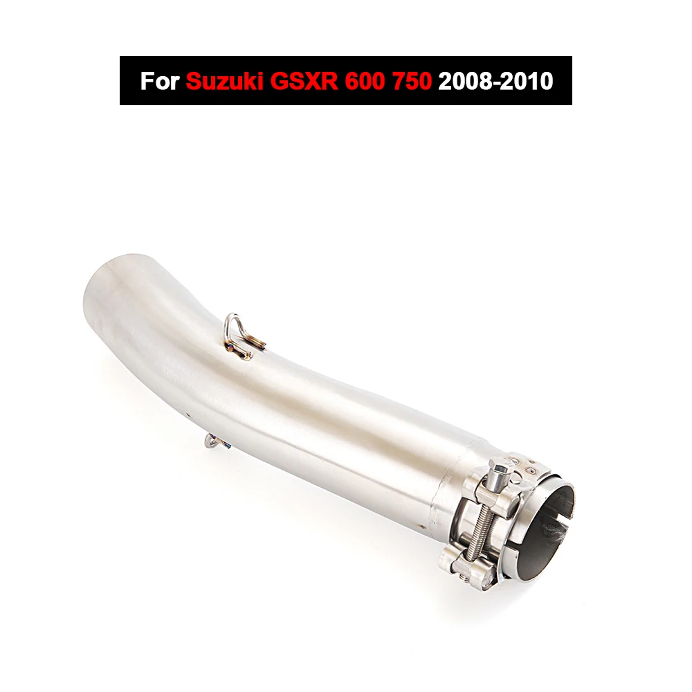 

Надевается для Suzuki GSXR 600 750 2011-2023, выхлопная система мотоцикла, глушитель 51 мм, труба среднего звена из нержавеющей стали