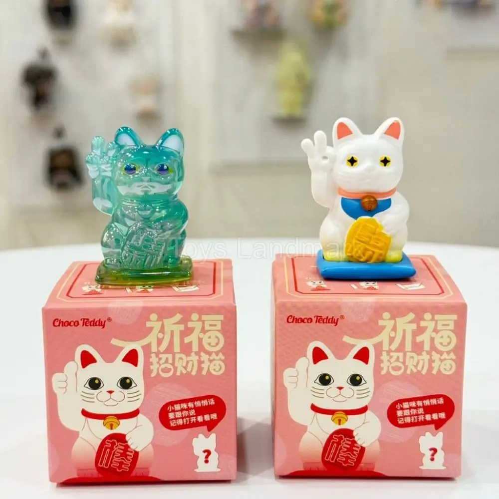 

Симпатичная мультяшная слепая коробка Lucky Cat, подарки с особым жестом, слепая коробка, коллекция игрушек, загадочная коробка желаний, украшение для рабочего стола