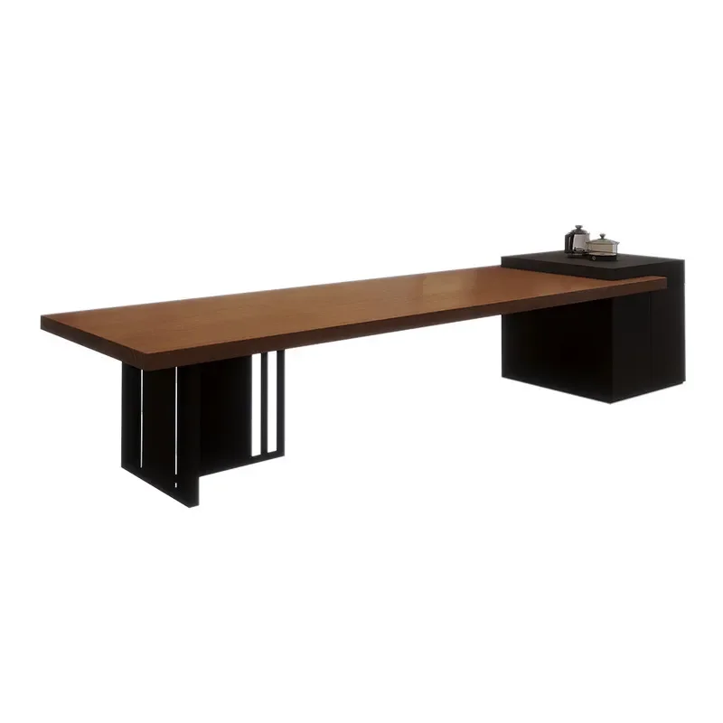 Aeut Nuevo Juego de Mesa y Sillas de Madera Maciza para Té, Estética de la Dinastía Song, Lujo Ligero, Diseño Integrado para Isla de Cocina, 2025 High En