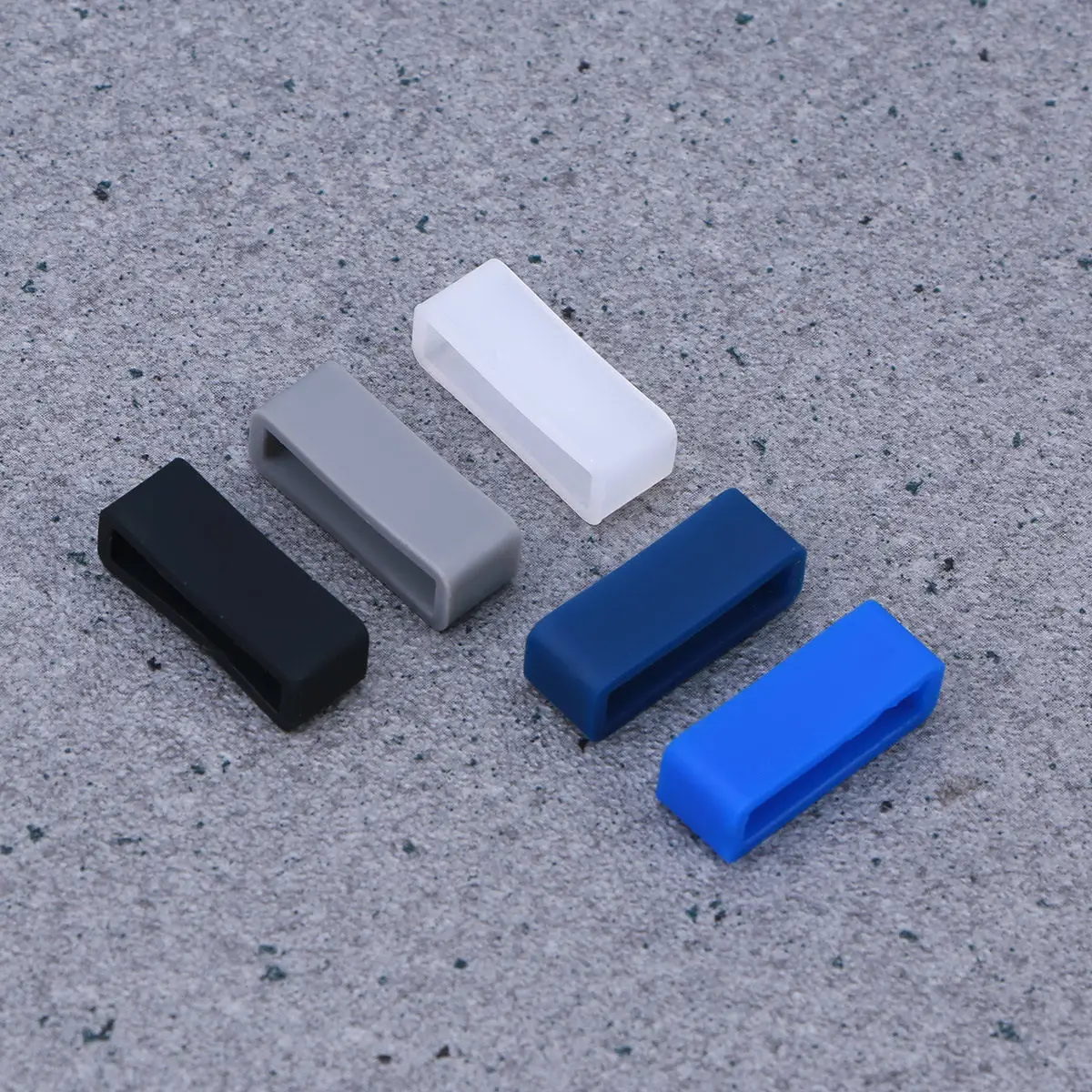 6Pcs 20Mm Flexible Silicone Watch Strap Loops Replacement Connectors for Bands Quick Fit Tool view 2