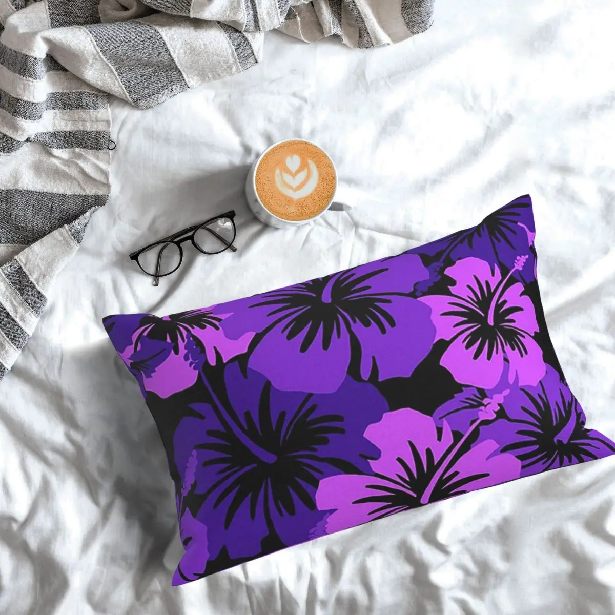 Epic Hibiscus Hawaiian Floral Aloha Rectangle Pillowcase Cushion Cover Decorative Bedroom Bed Home Comfort Throw Pillow